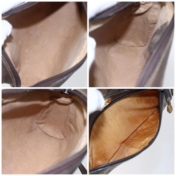 GUCCI GG Supreme Web Sherry Line Shoulder Bag PVC Beige Gold 010 378 Auth 150379 - Picture 15 of 16